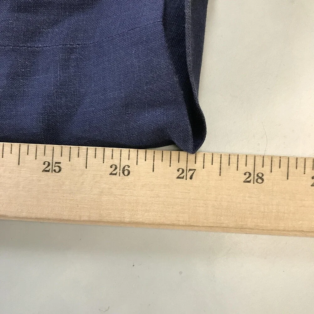 Fioravanti Linen Dress Pants Mens 36x27 Blue Flat Front Straight Leg Lightweight